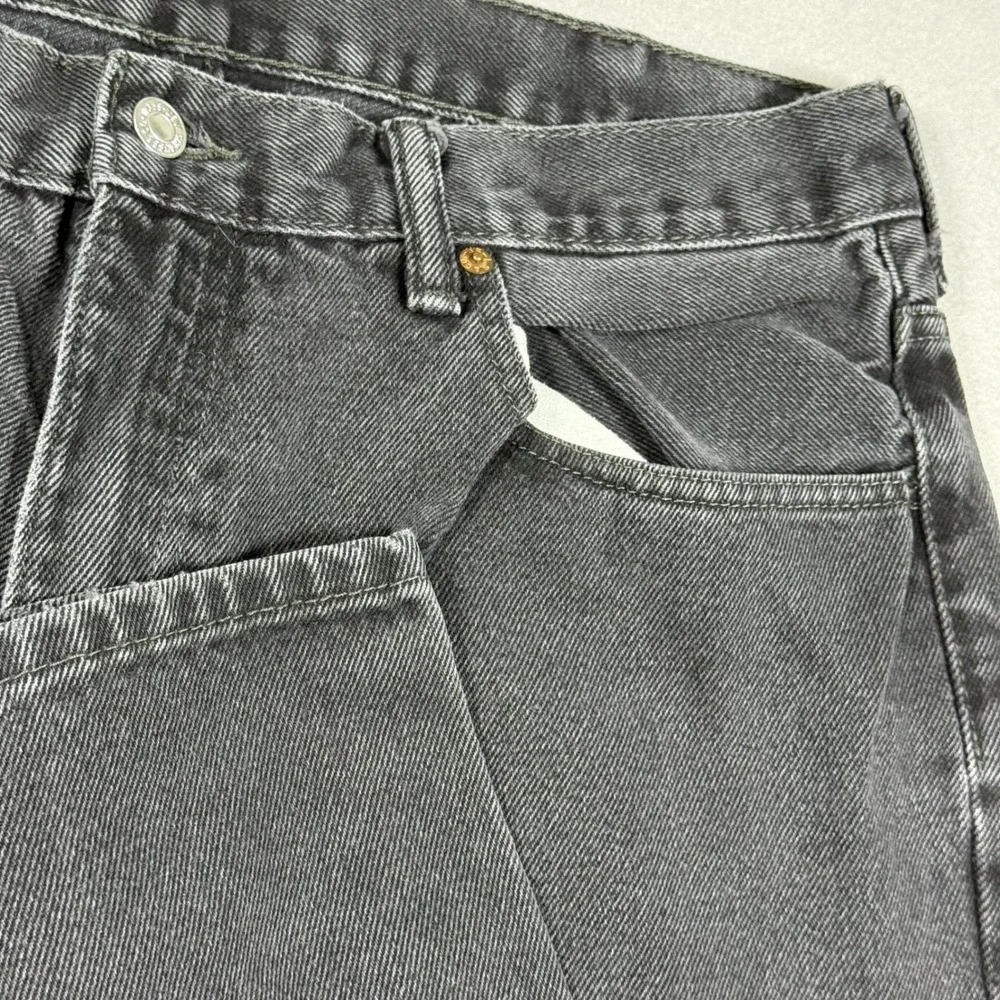 Levis 550 Relaxed Fit Jeans Faded Black Denim Mens 38x34